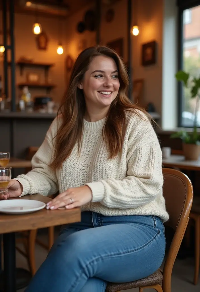 25 Baddie Date Night Outfit Inspirations For Real Life - 15. Effortless Oversized Sweater