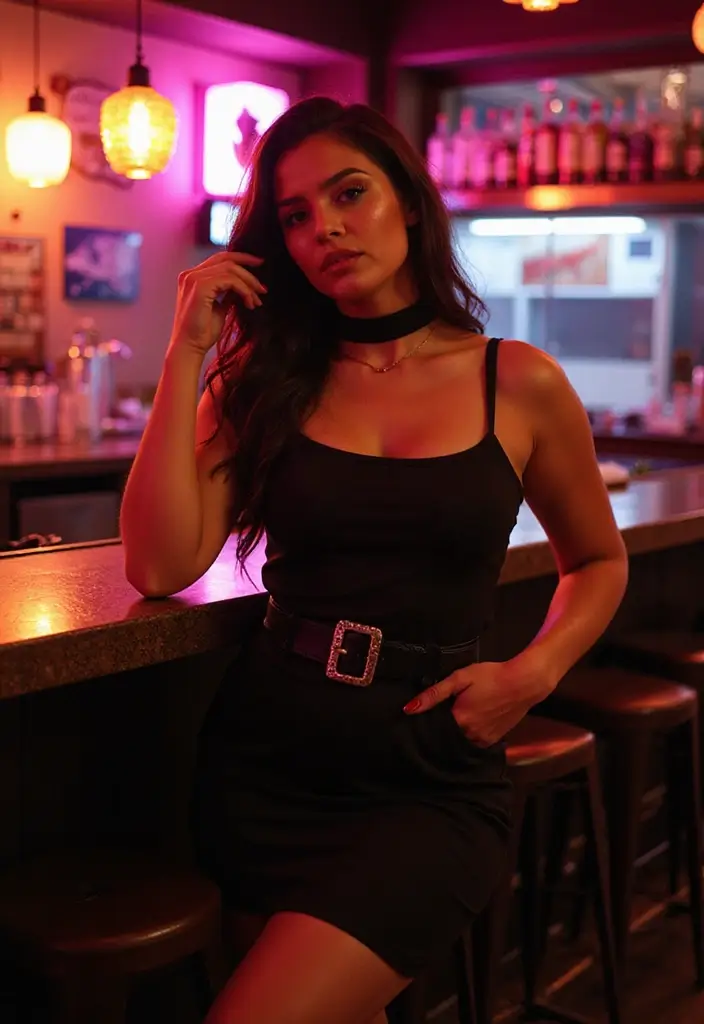 25 Baddie Date Night Outfit Inspirations For Real Life - 17. Stylish Choker Neckline