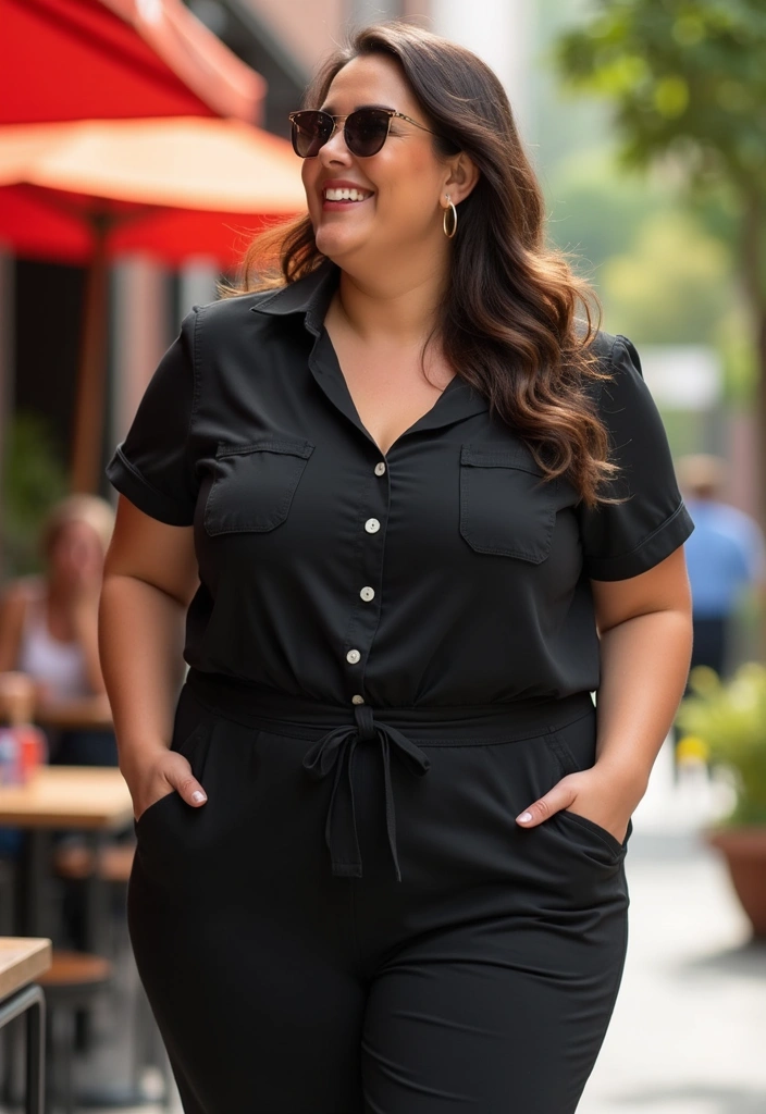 25 Baddie Date Night Outfit Inspirations For Real Life - 2. Chic Jumpsuit with Pockets