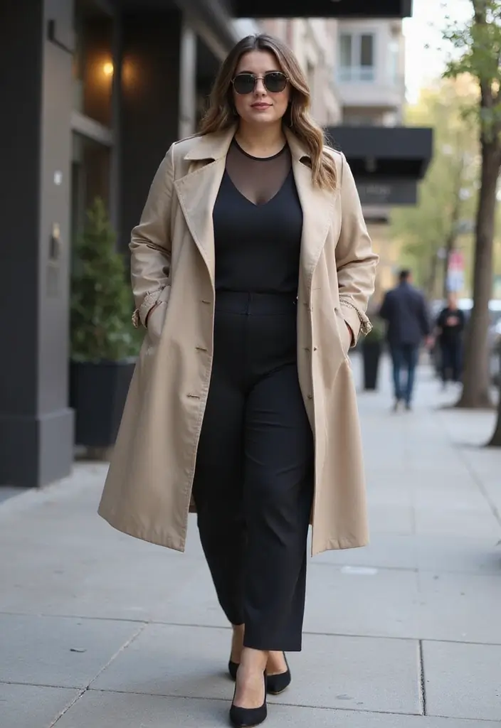 25 Baddie Date Night Outfit Inspirations For Real Life - 22. Timeless Trench Coat