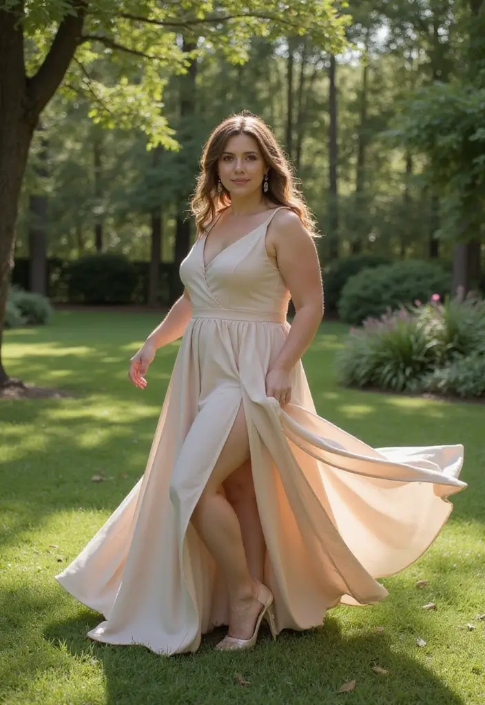 25 Baddie Date Night Outfit Inspirations For Real Life - 7. Flowy Maxi Dress