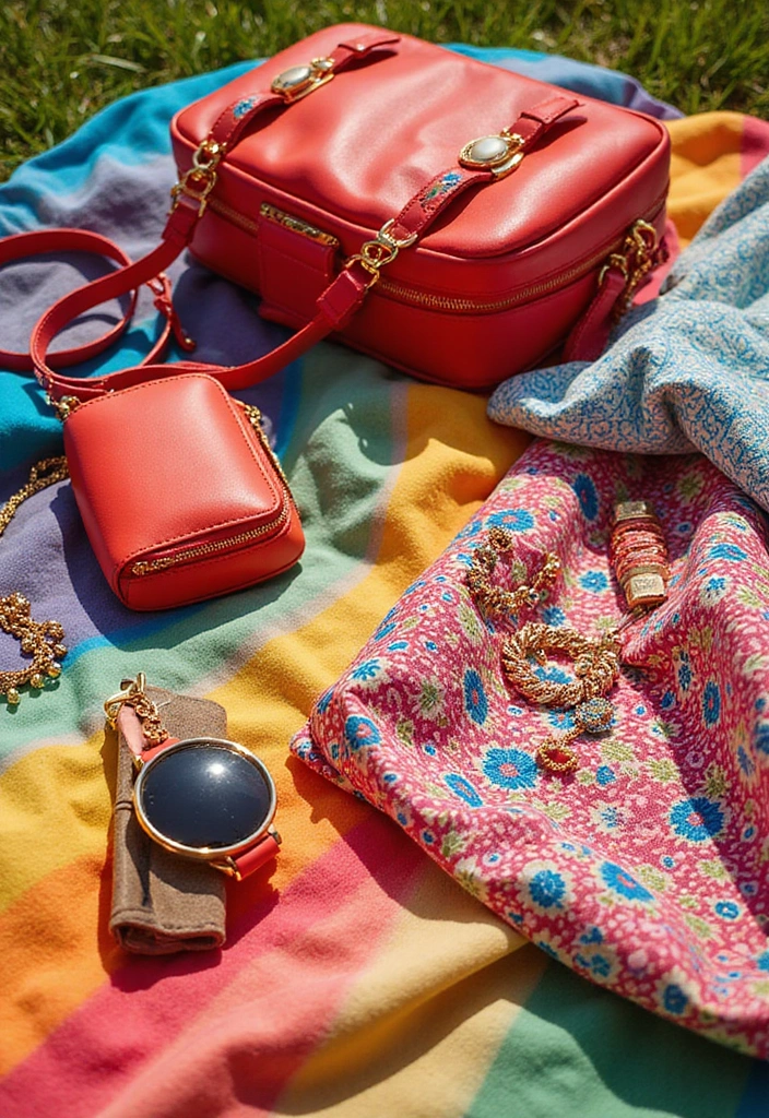 25 Chic Concert Aesthetic Outfits To Copy Right Now - 16. Brightly Colored Accessories