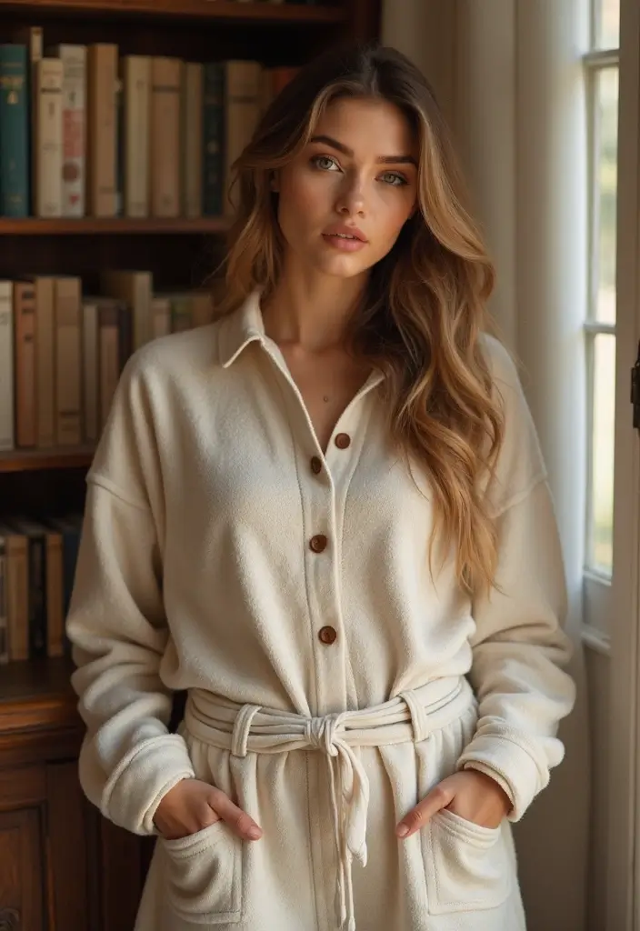 25 Librarian Aesthetic Outfit Styling Tips To Wear With Confidence - 18. Choose Natural Fabrics for Comfort