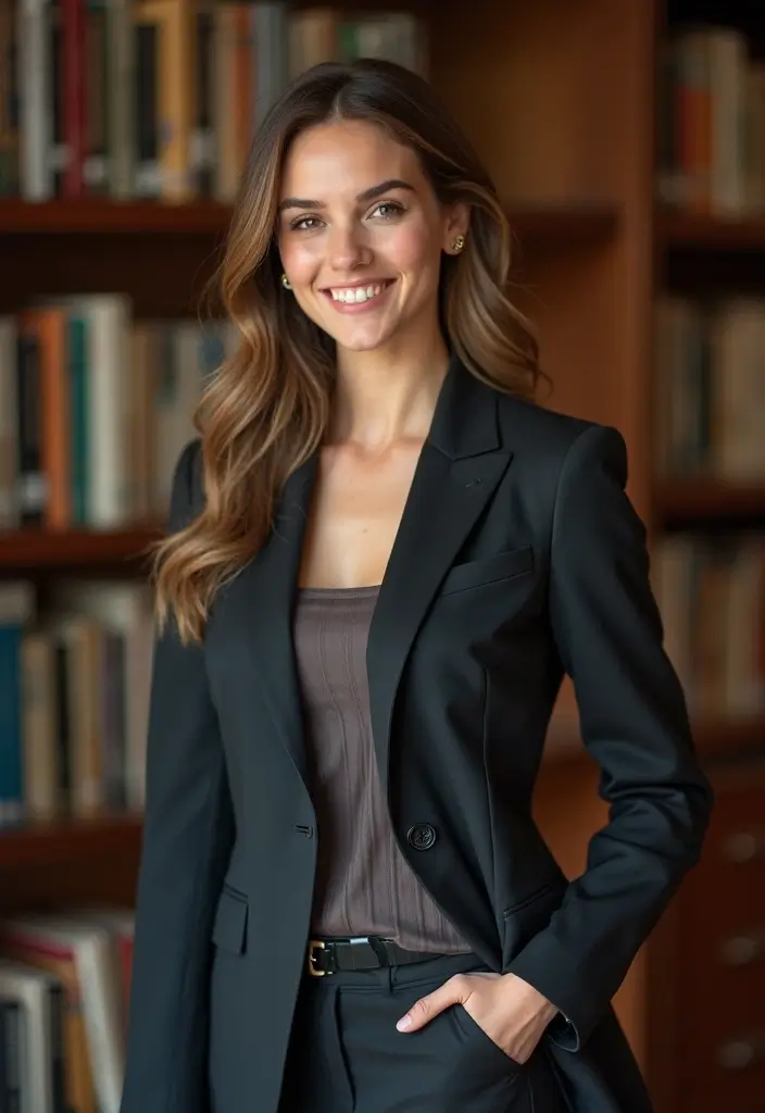 25 Librarian Aesthetic Outfit Styling Tips To Wear With Confidence - 19. Office-Ready Librarian Looks