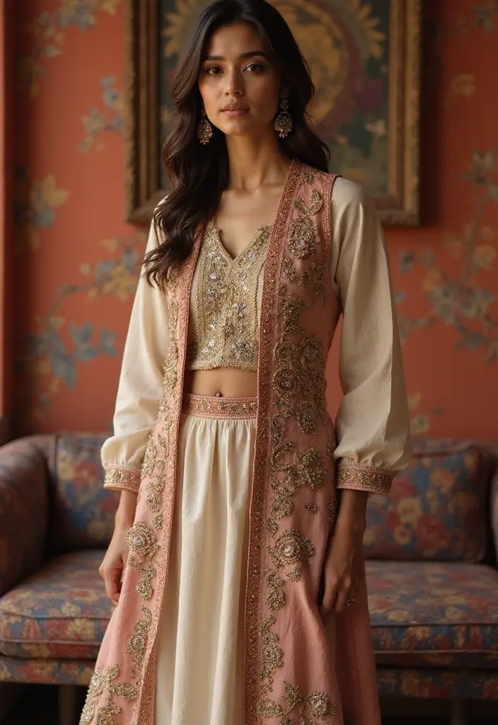 25 Mehndi Outfit Ideas That Flatter Every Figure - 10. Playful Layered Outfits