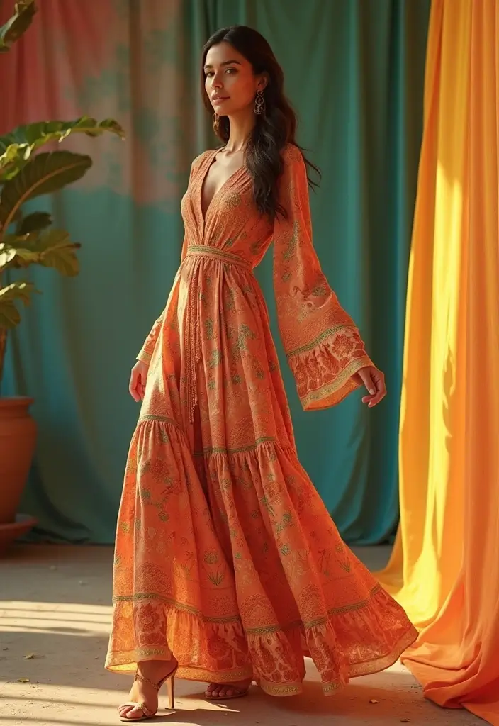 25 Mehndi Outfit Ideas That Flatter Every Figure - 17. Timeless Kaftans