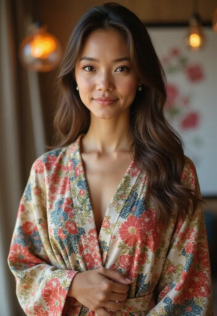 25 Mehndi Outfit Ideas That Flatter Every Figure - 20. Fashion-Forward Kimonos