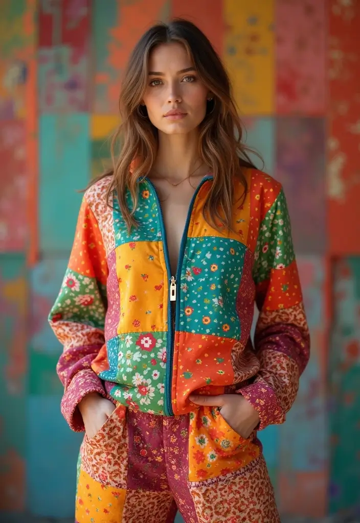 25 Mehndi Outfit Ideas That Flatter Every Figure - 22. Unique Patchwork Designs