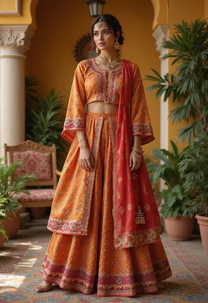 25 Mehndi Outfit Ideas That Flatter Every Figure - 6. Sharara Sets for the Win