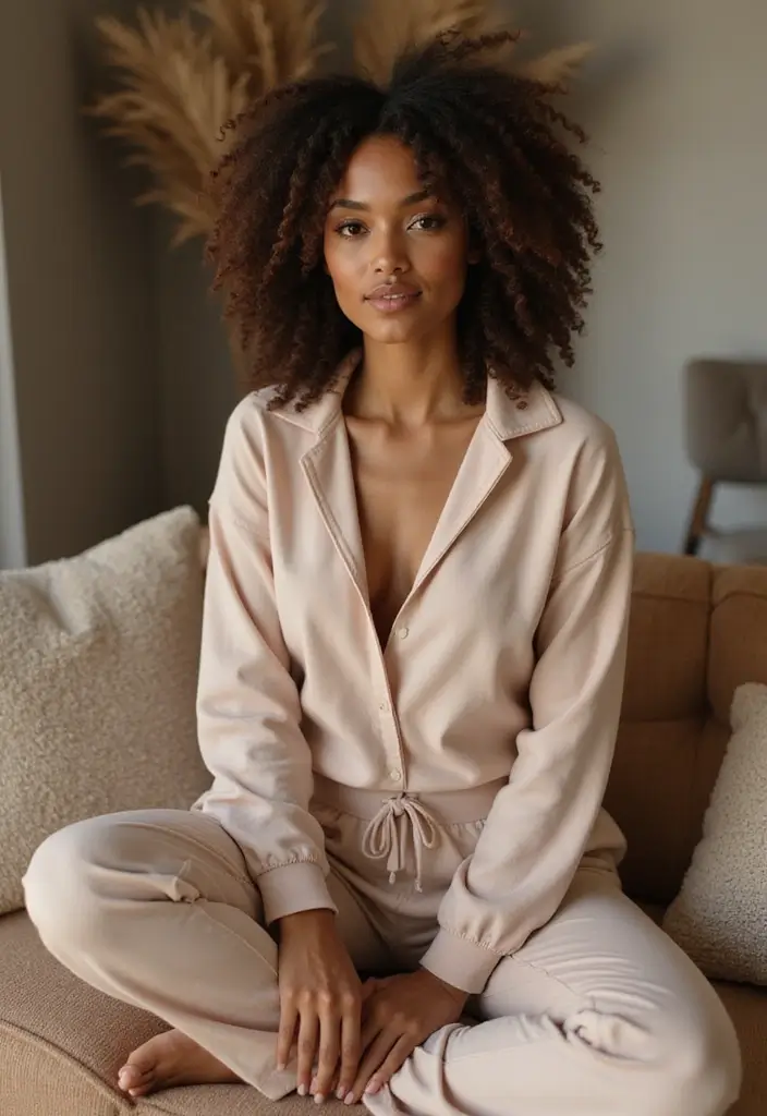 25 Outfit Invernali Chic Styling Tips To Wear With Confidence - 15. Elevated Loungewear