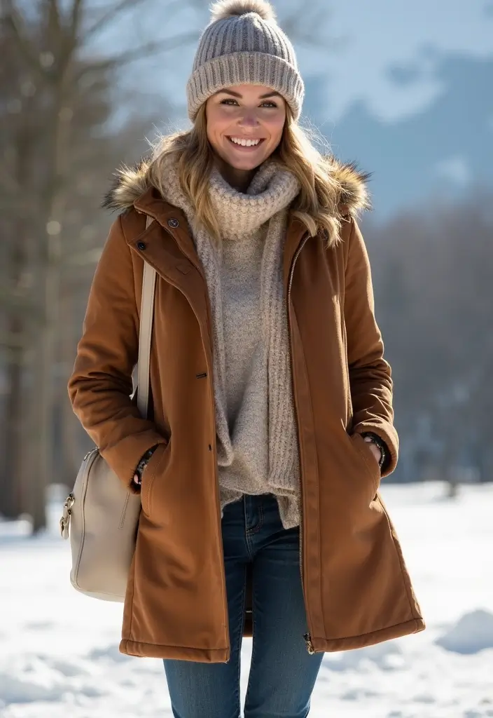 25 Outfit Invernali Chic Styling Tips To Wear With Confidence - 24. Weekend Getaway Looks