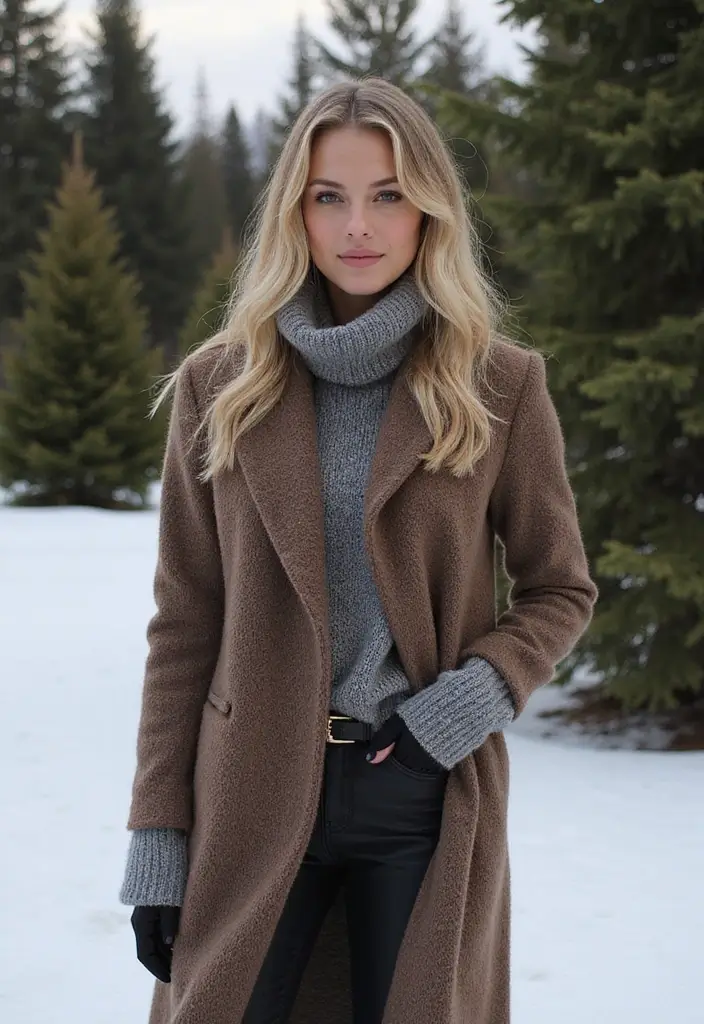 25 Outfit Invernali Chic Styling Tips To Wear With Confidence - 7. Mixing Textures