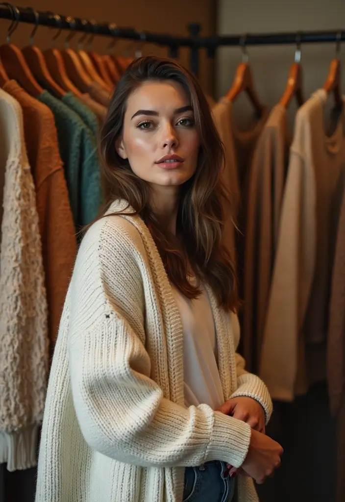 25 Outfit Invernali Chic Styling Tips To Wear With Confidence - 9. Chic Knitwear