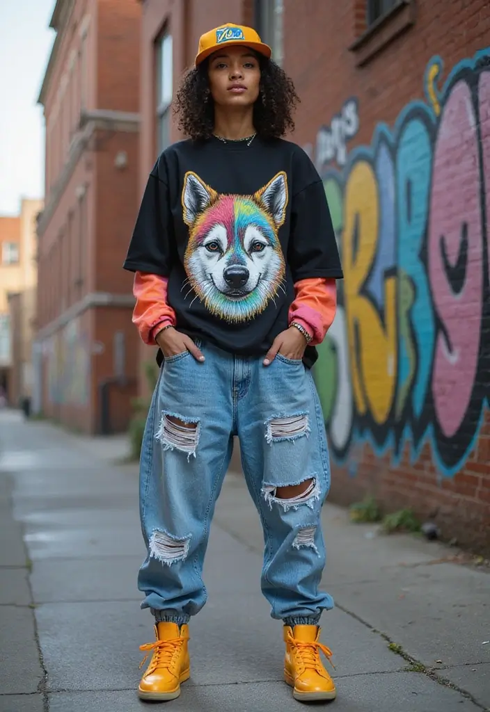 25 Stylish 90er Outfit Mottoparty For Every Occasion - 2. Hip-Hop Vibes