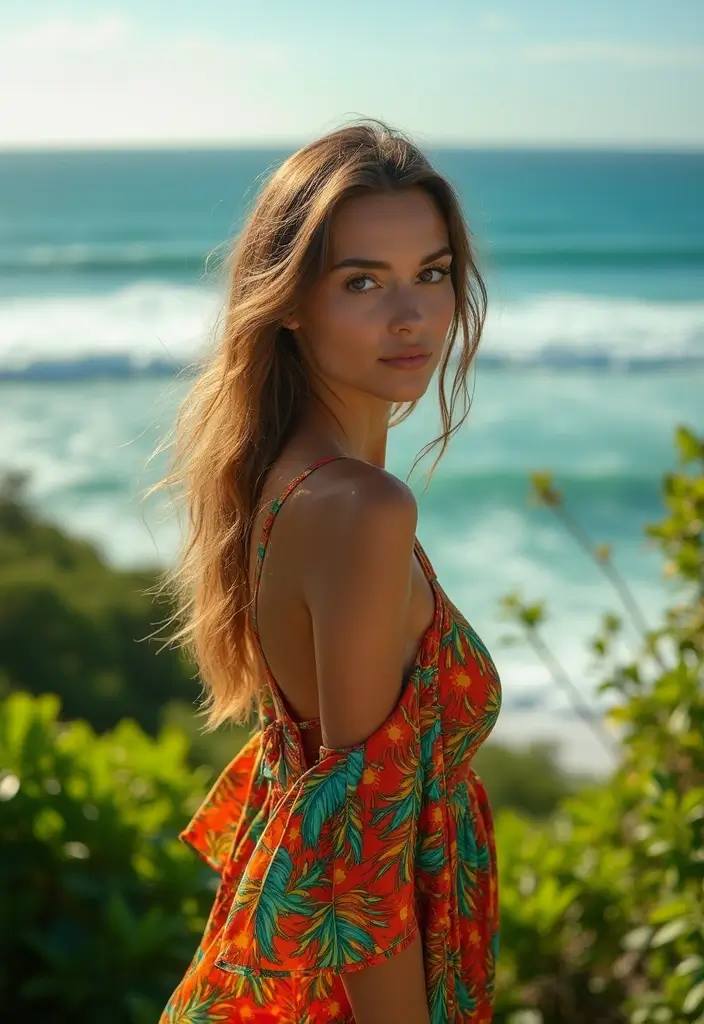 25 Stylish Pirate Aesthetic Female Outfits for Every Occasion - 11. Nature-Inspired Patterns