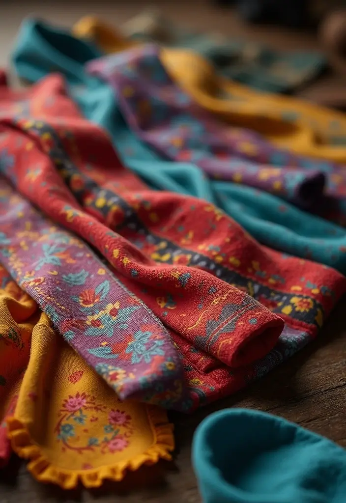 25 Stylish Pirate Aesthetic Female Outfits for Every Occasion - 15. Colorful Sashes