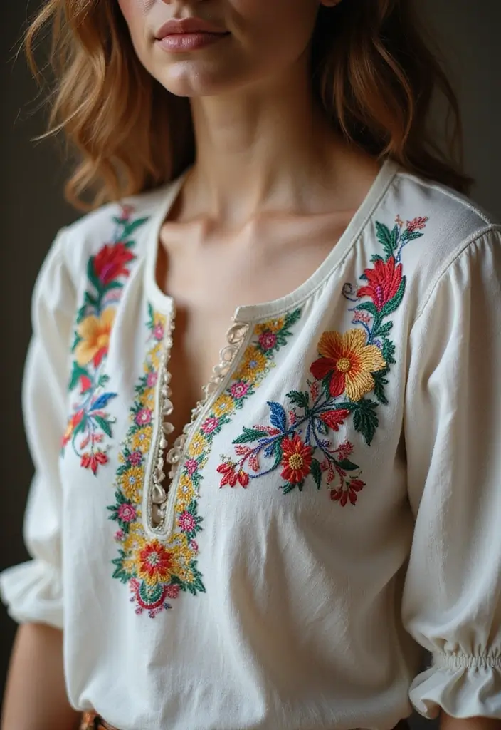 25 Stylish Pirate Aesthetic Female Outfits for Every Occasion - 16. Embroidered Details