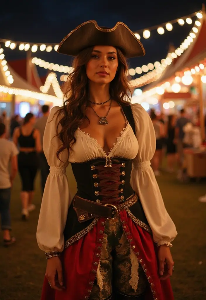 25 Stylish Pirate Aesthetic Female Outfits for Every Occasion - 18. Pirate-themed Costumes