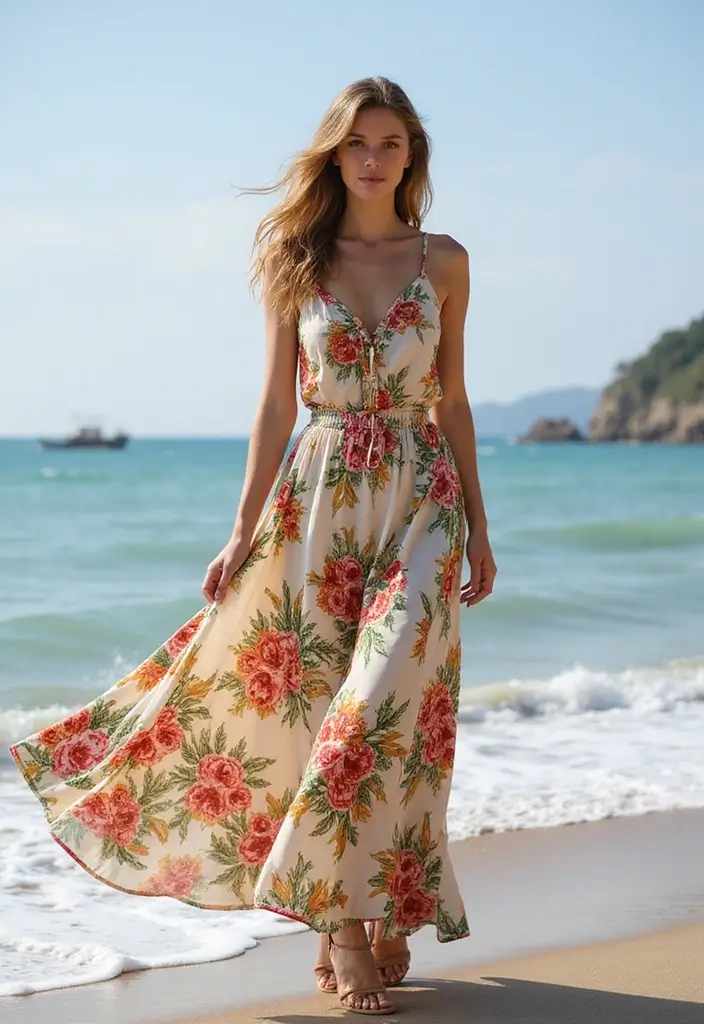 25 Stylish Pirate Aesthetic Female Outfits for Every Occasion - 2. Flowy Maxi Dresses
