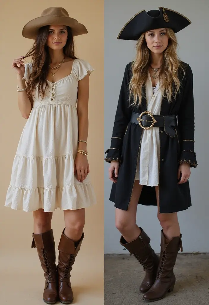 25 Stylish Pirate Aesthetic Female Outfits for Every Occasion - 22. Seasonal Pirate Styles