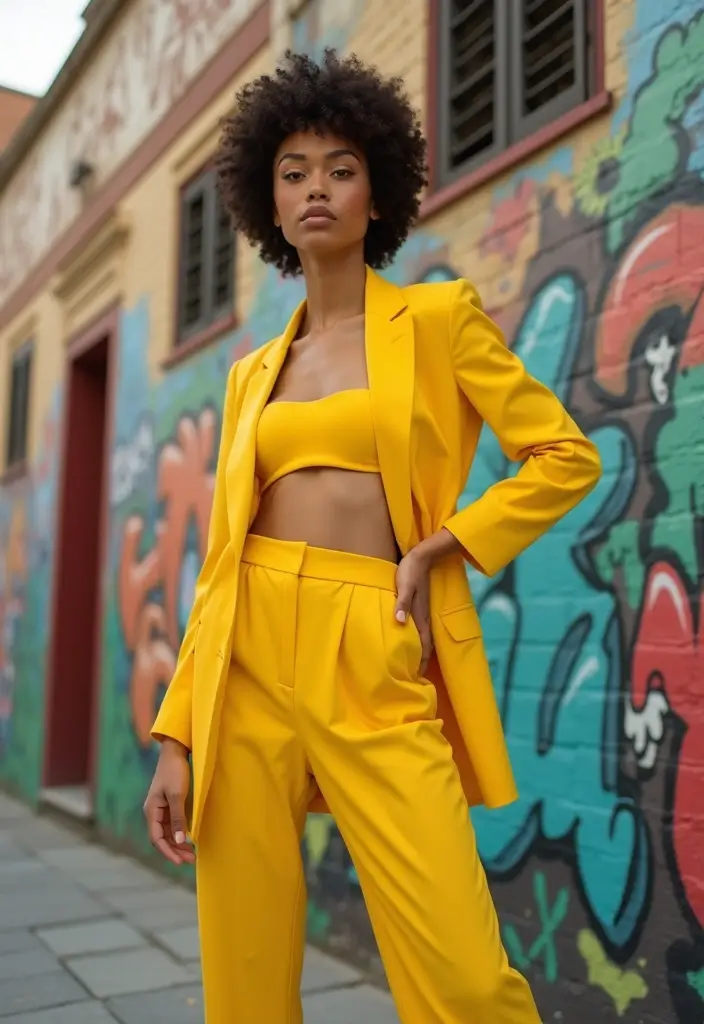 25 Yellow Sweater Outfit Inspirations For Real Life - 6. Monochromatic Yellow Look