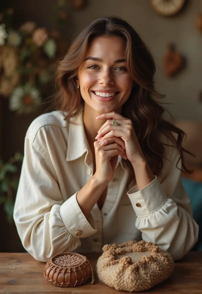 26 Estilo Natural Mujer Outfit That Flatter Every Figure - 15. Crafty Accessories