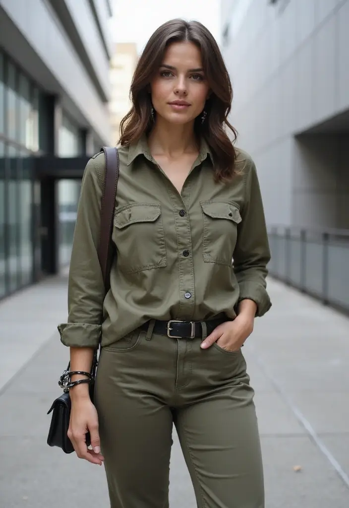 26 Estilo Natural Mujer Outfit That Flatter Every Figure - 17. Utility Chic