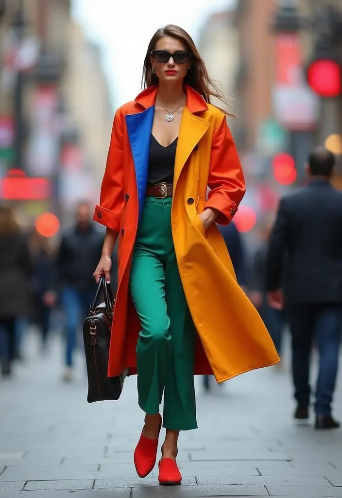 26 Estilo Natural Mujer Outfit That Flatter Every Figure - 18. Color Block Outfits