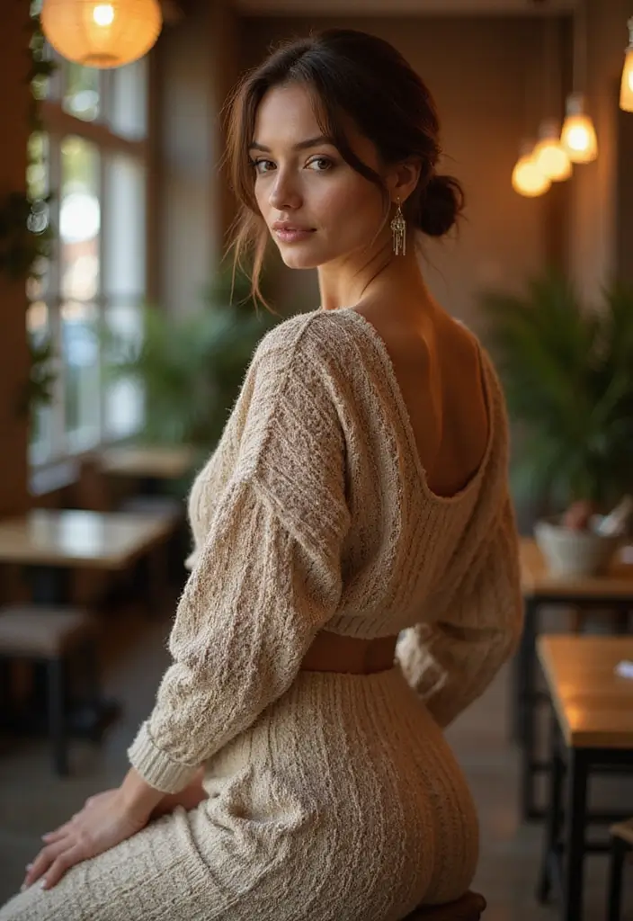 26 Estilo Natural Mujer Outfit That Flatter Every Figure - 22. Textured Fabrics