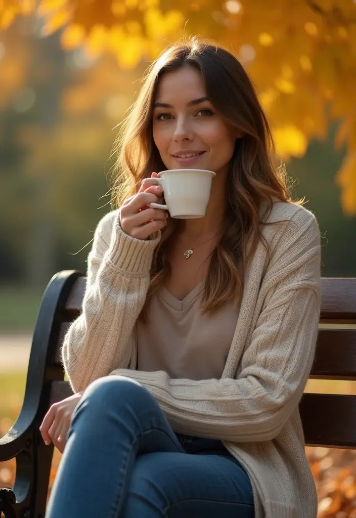 26 Estilo Natural Mujer Outfit That Flatter Every Figure - 9. Cozy Cardigans