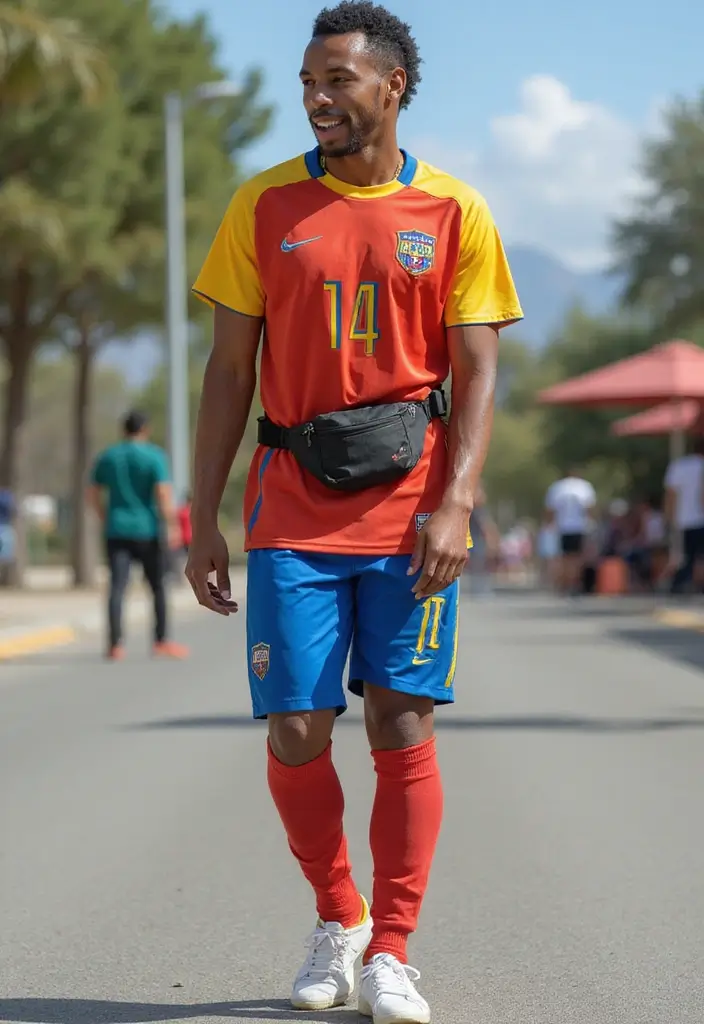 26 Fresh Soccer Jersey Outfit Ideas You Need To Try - 14. Match with a Fanny Pack