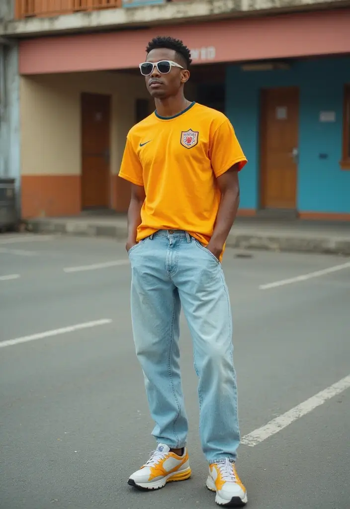 26 Fresh Soccer Jersey Outfit Ideas You Need To Try - 17. Vintage Vibes with Mom Jeans