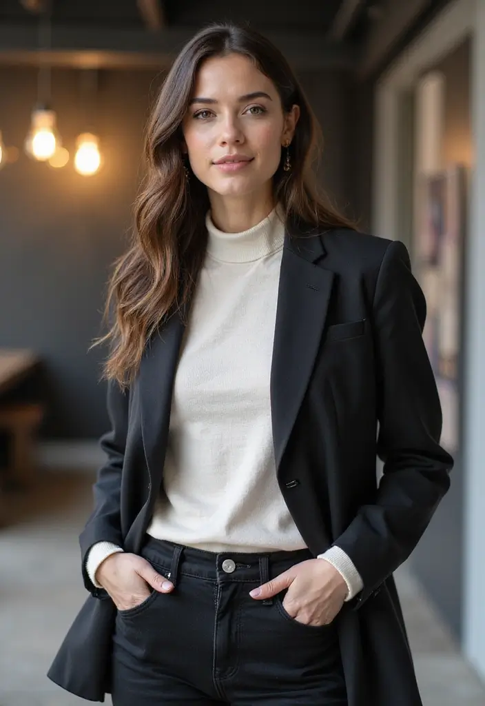 26 Jpop Idol Outfit Dress To Impress Ideas That Feel Effortless - 20. Tailored Blazers over Casual Outfits