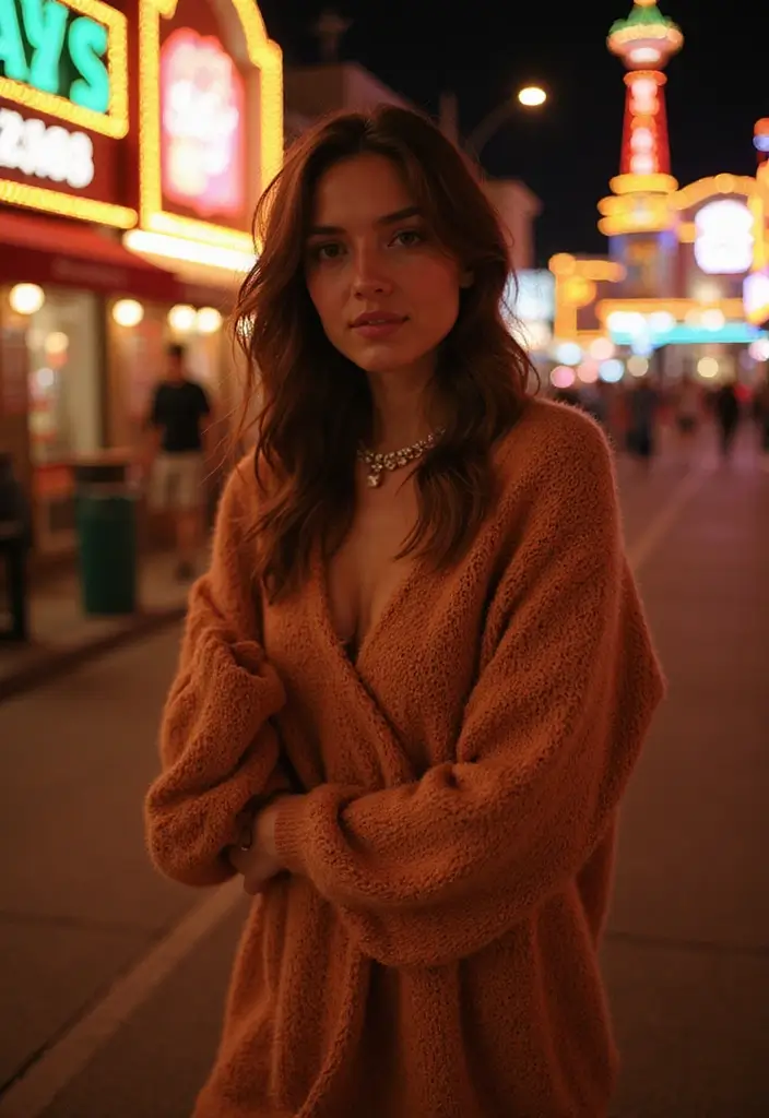 26 Vegas Strip Outfit Looks That Will Upgrade Your Wardrobe - 25. Cozy Yet Chic Sweater Dresses