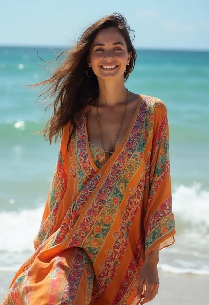 27 Hijab Outfit Summer Ideas That Feel Effortless - 10. Breezy Kaftan