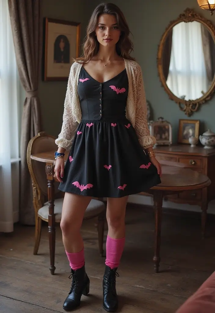 27 Monster High Outfit Inspiration Looks That Will Upgrade Your Wardrobe - 1. Draculaura's Sweet Bat Vibe