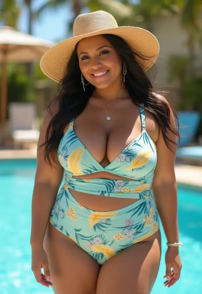 27 Pool Party Outfit Black Women Looks That Will Upgrade Your Wardrobe - 2. Trendy One-Piece Swimsuits