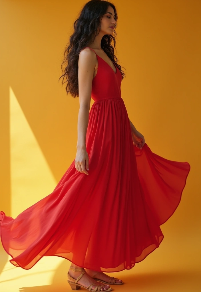 27 Stylish Red Dress Outfits Elegant For Every Occasion - 1. Classic A-Line Red Dress