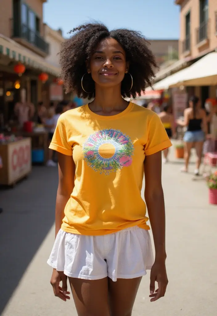 27 Trendy Tennis Skirt Outfit Black Women To Refresh Your Closet - 4. Graphic Tee and Sneakers Combo