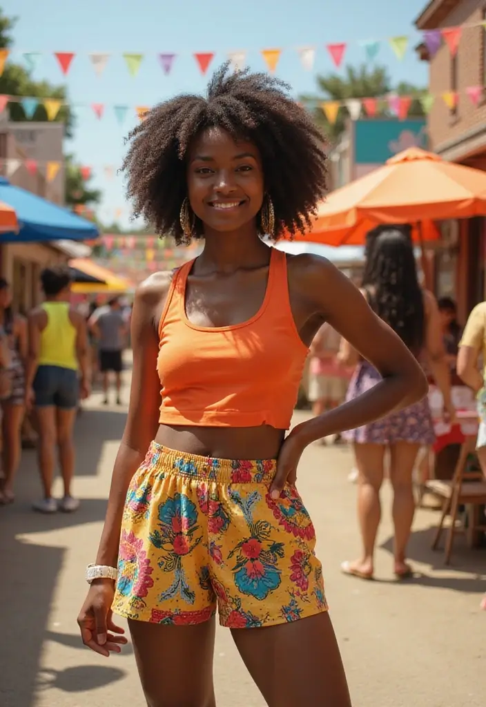 27 Trendy Tennis Skirt Outfit Black Women To Refresh Your Closet - 8. Printed Tennis Skirts