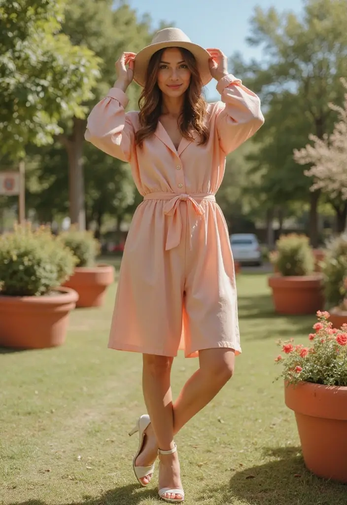 28 Chic YSL Heels Outfit To Copy Right Now - 18. Cute Playsuit