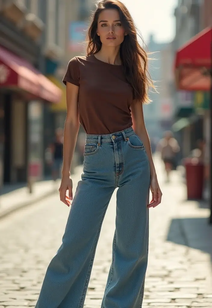 28 Chic YSL Heels Outfit To Copy Right Now - 20. Retro Chic with High-Waisted Jeans