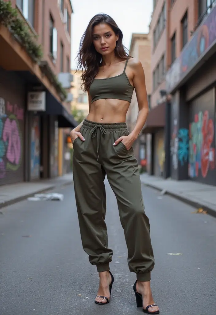 28 Chic YSL Heels Outfit To Copy Right Now - 6. Athleisure Glam