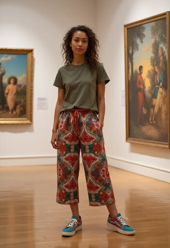 28 Museum Date Outfit Ideas That Feel Effortless - 12. Playful with Culottes