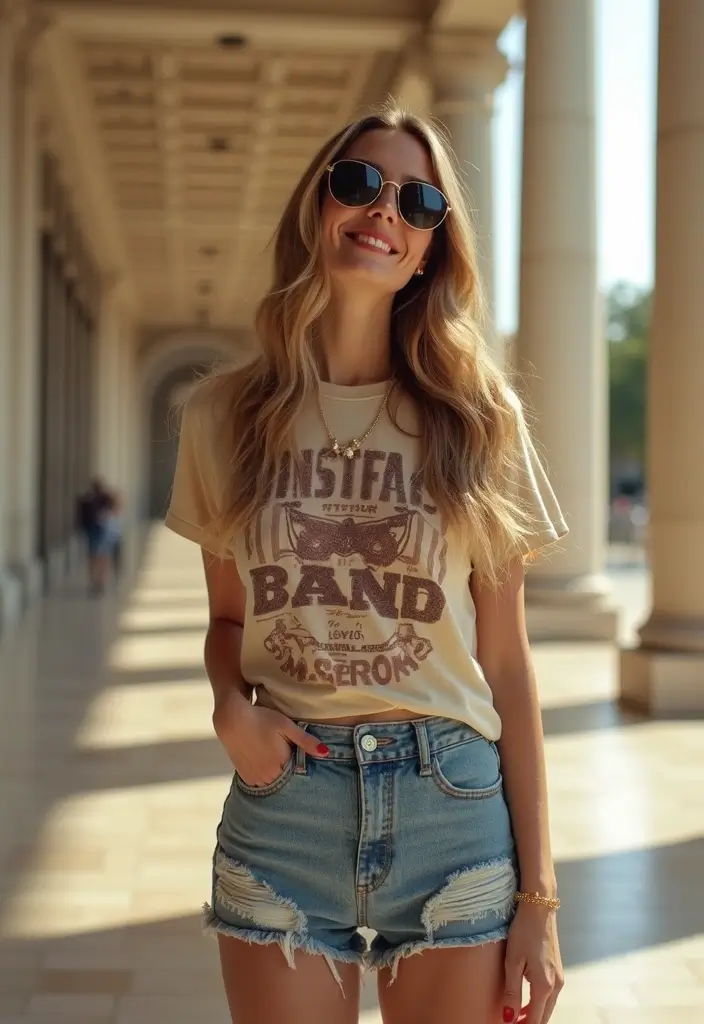 28 Museum Date Outfit Ideas That Feel Effortless - 16. Retro Style with High-Waisted Shorts