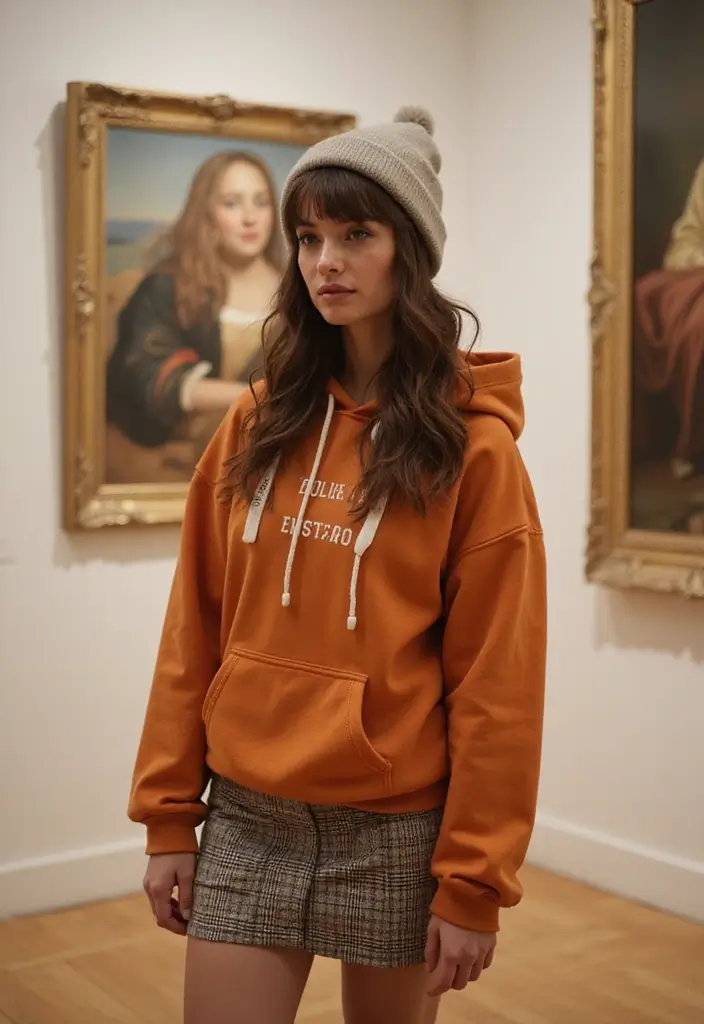 28 Museum Date Outfit Ideas That Feel Effortless - 26. Layering Fun with a Hoodie