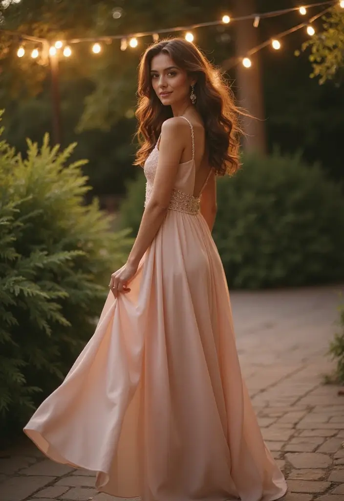 28 Stylish Outfit Casamiento Invitada Noche For Every Occasion - 11. Flowy Chiffon Gown