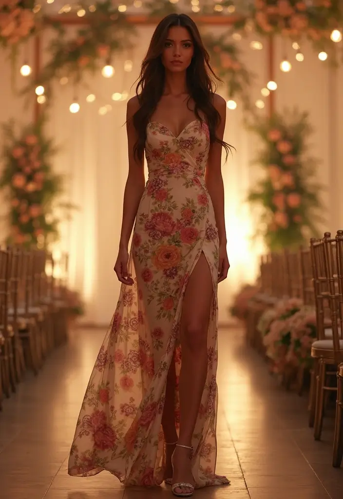 28 Stylish Outfit Casamiento Invitada Noche For Every Occasion - 2. Glamorous Maxi Dress with Slit