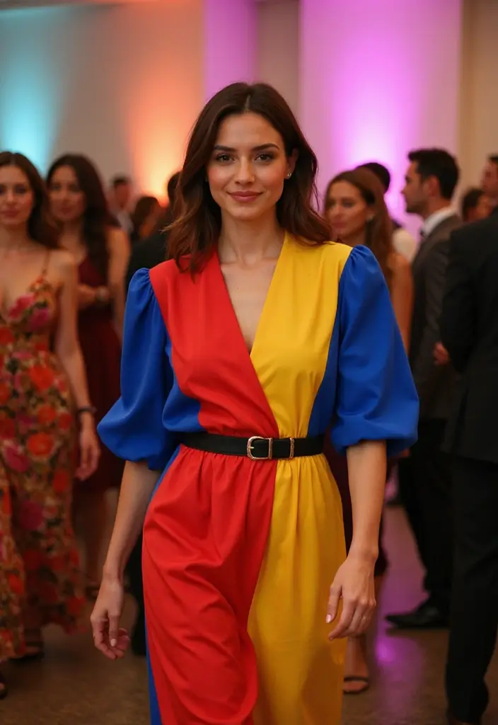 28 Stylish Outfit Casamiento Invitada Noche For Every Occasion - 6. Bold Color Blocking
