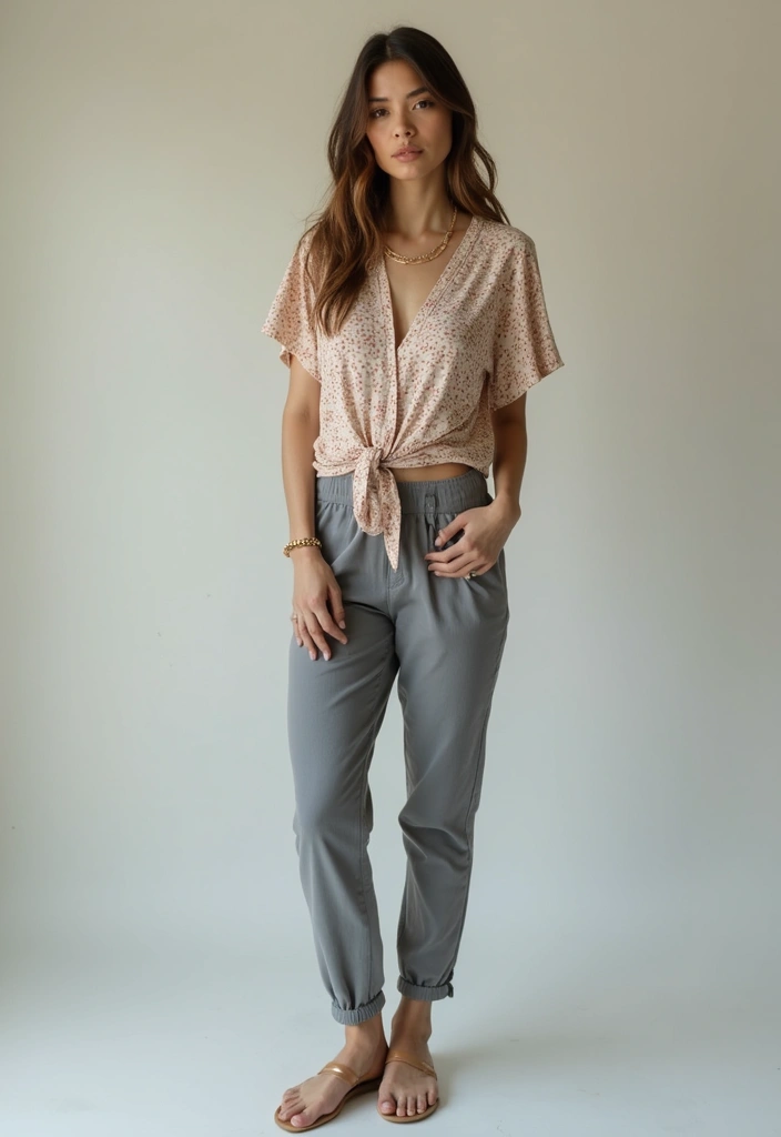 28 Stylish Pans Grises Outfit For Every Occasion - 23. Playful Patterns